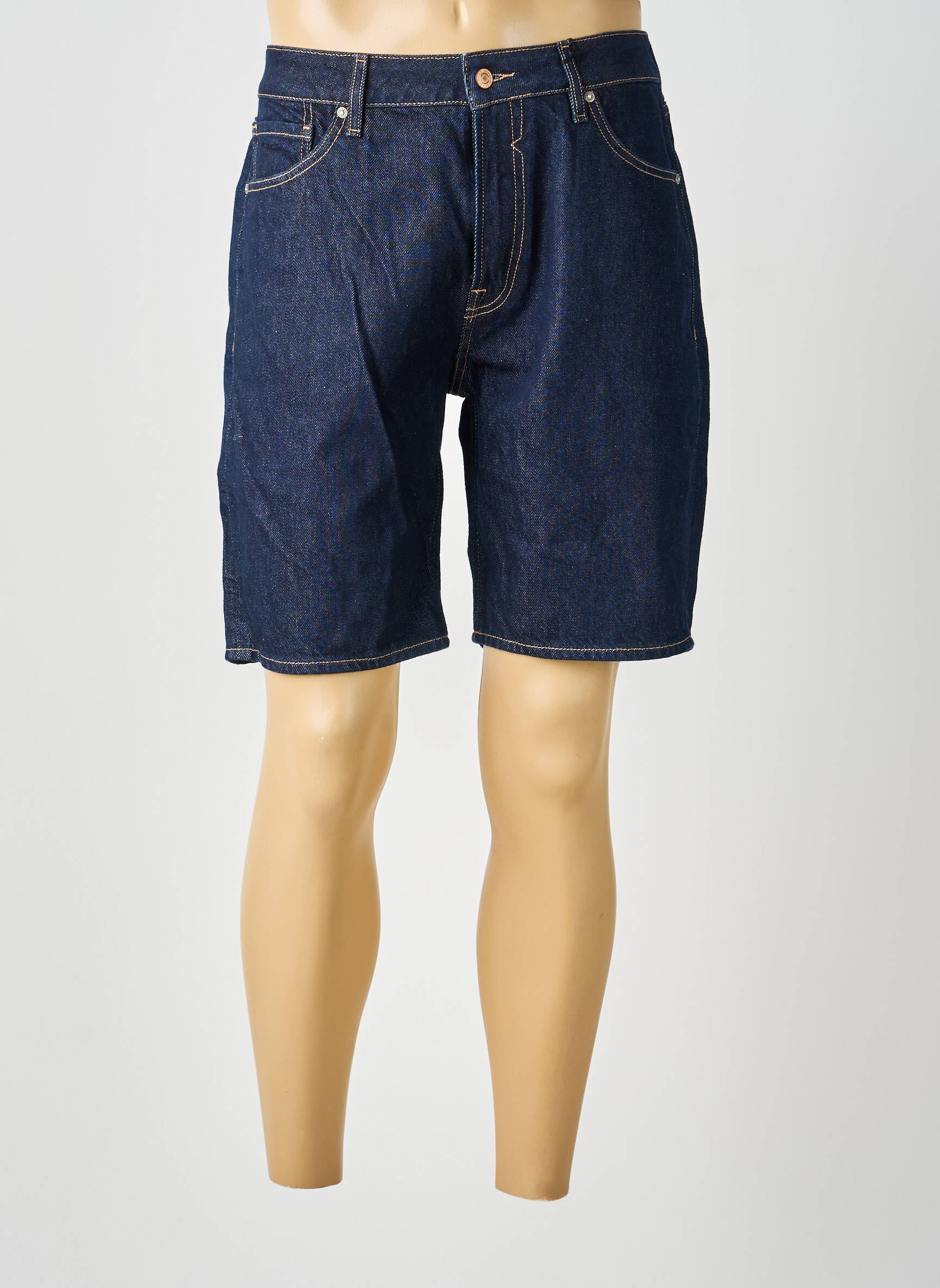 Bermuda tissage denim taille normale bleu GUESS homme