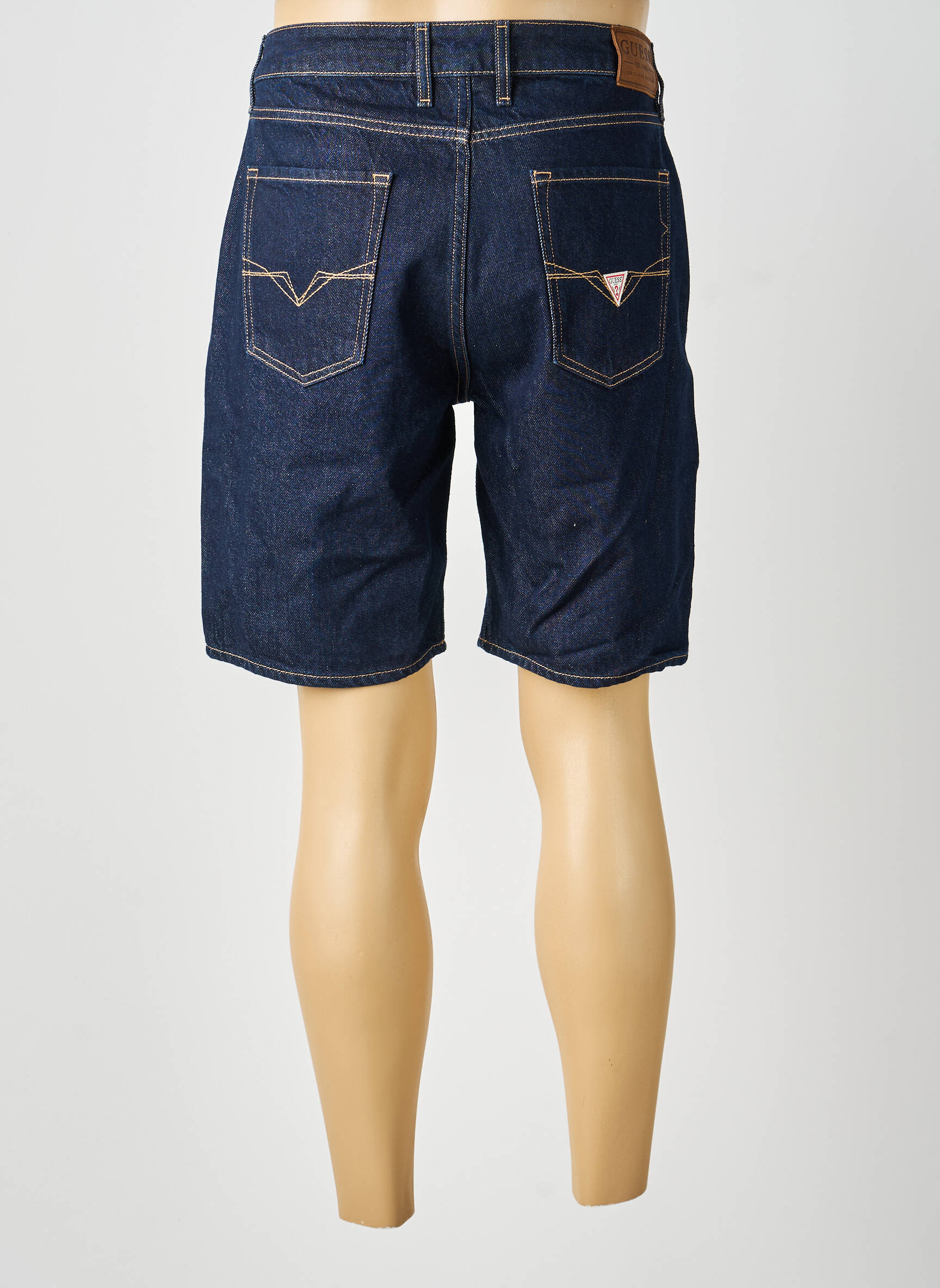 Bermuda tissage denim taille normale bleu GUESS homme