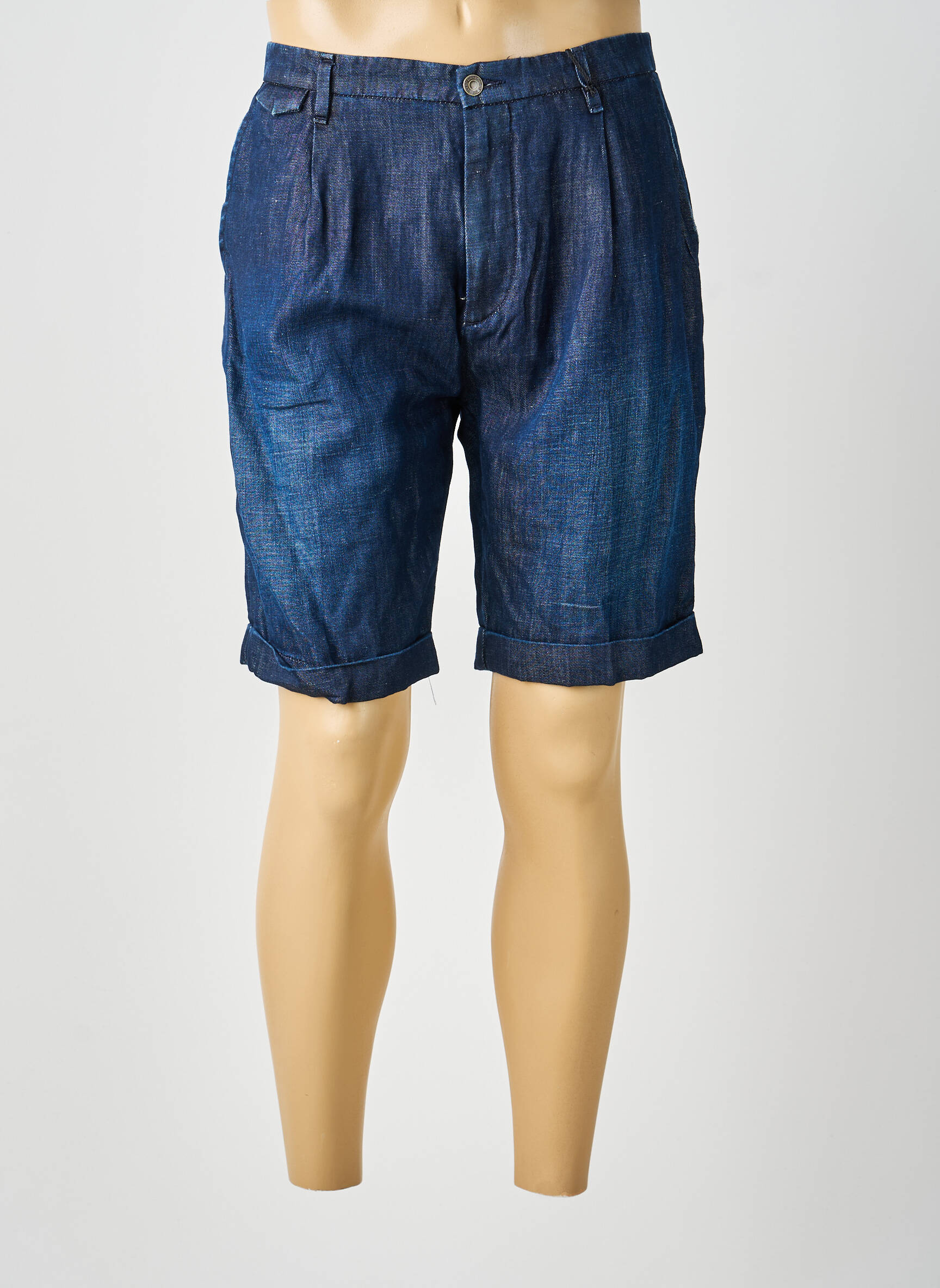 Bermuda tissage denim taille normale bleu GUESS homme