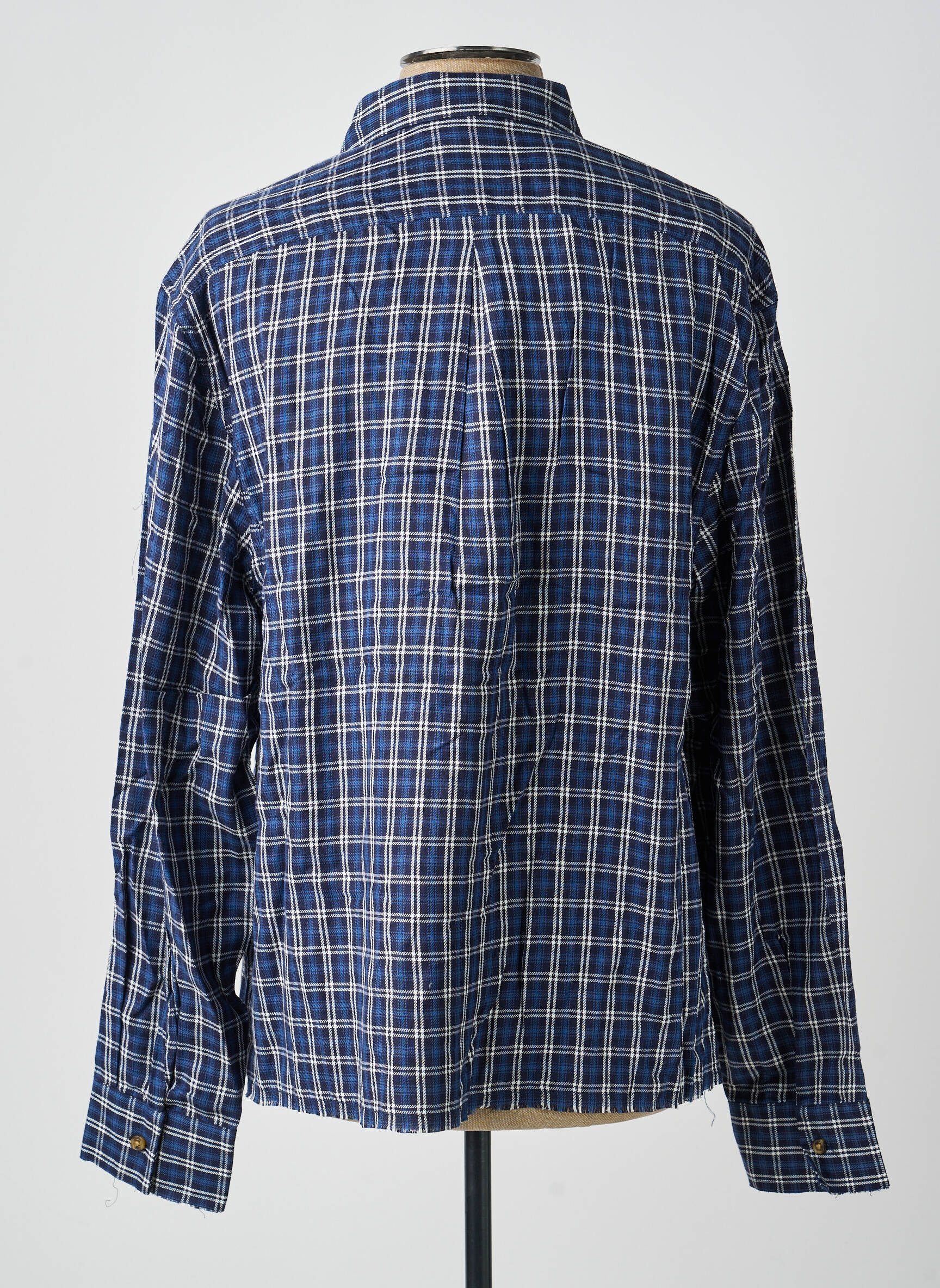 Chemise manches longues poches bleu GUESS homme