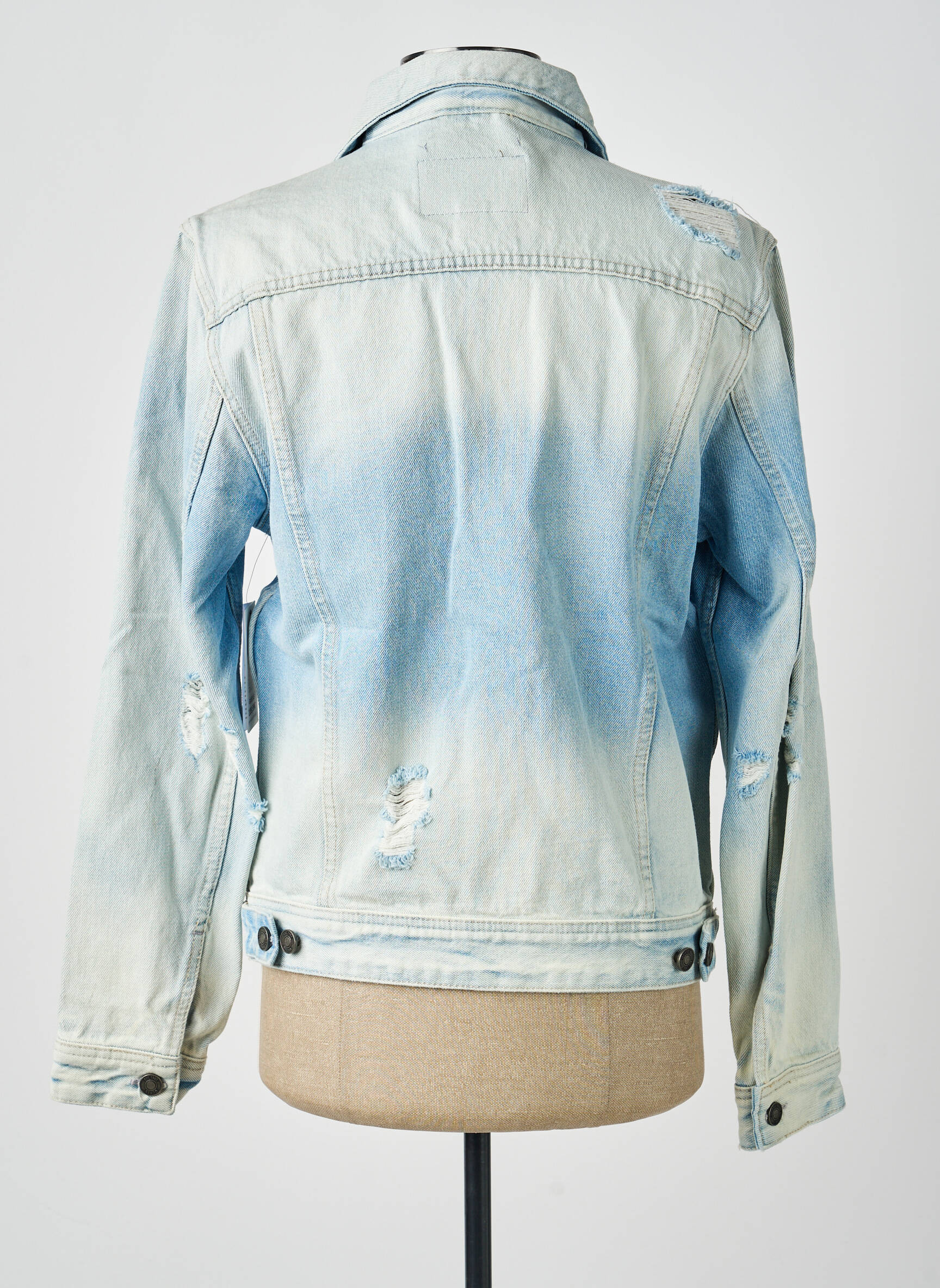 Veste casual fermeture boutonnée sur le devant bleu GUESS homme