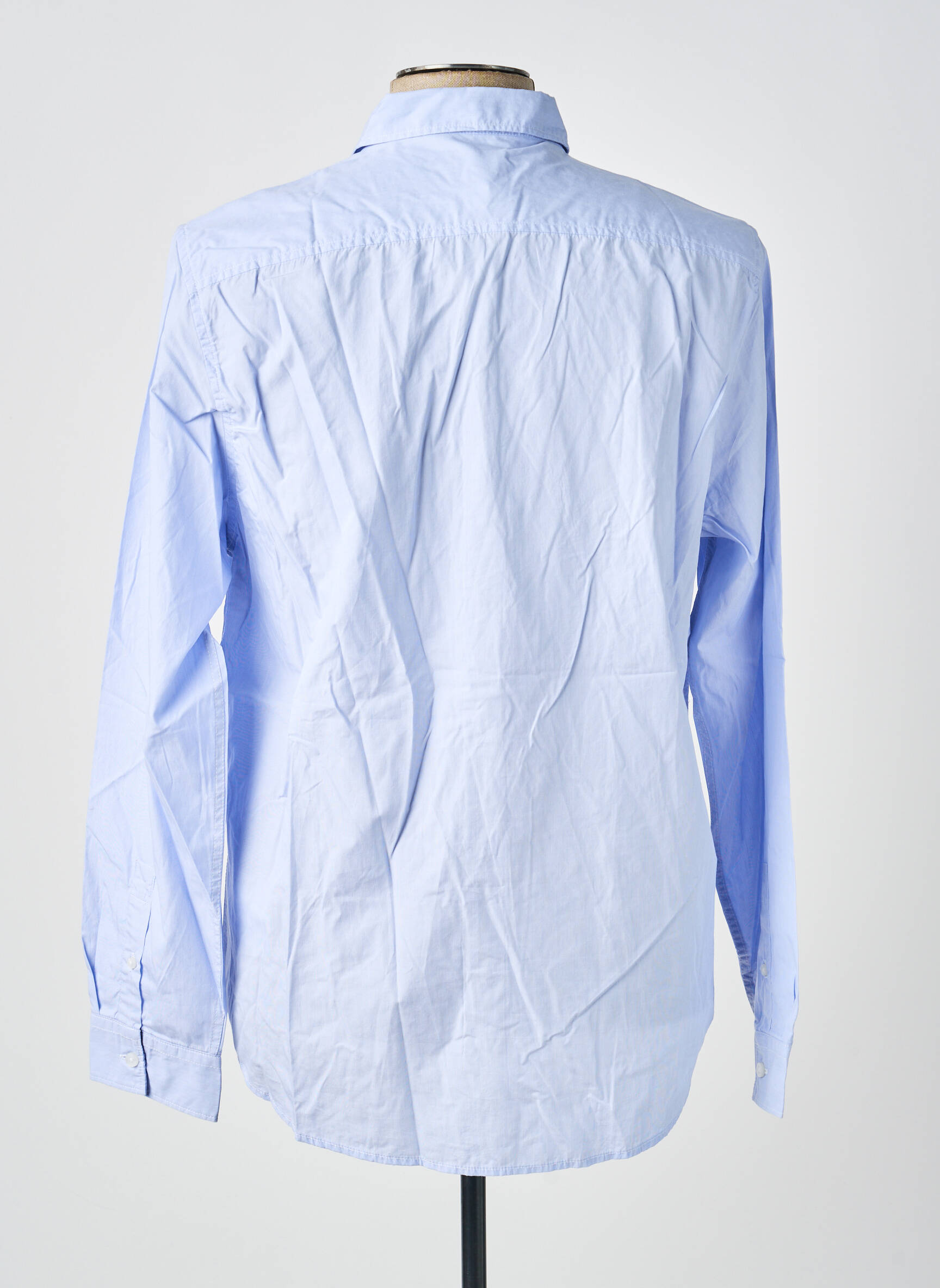Chemise manches longues coupe cintrée bleu GUESS homme