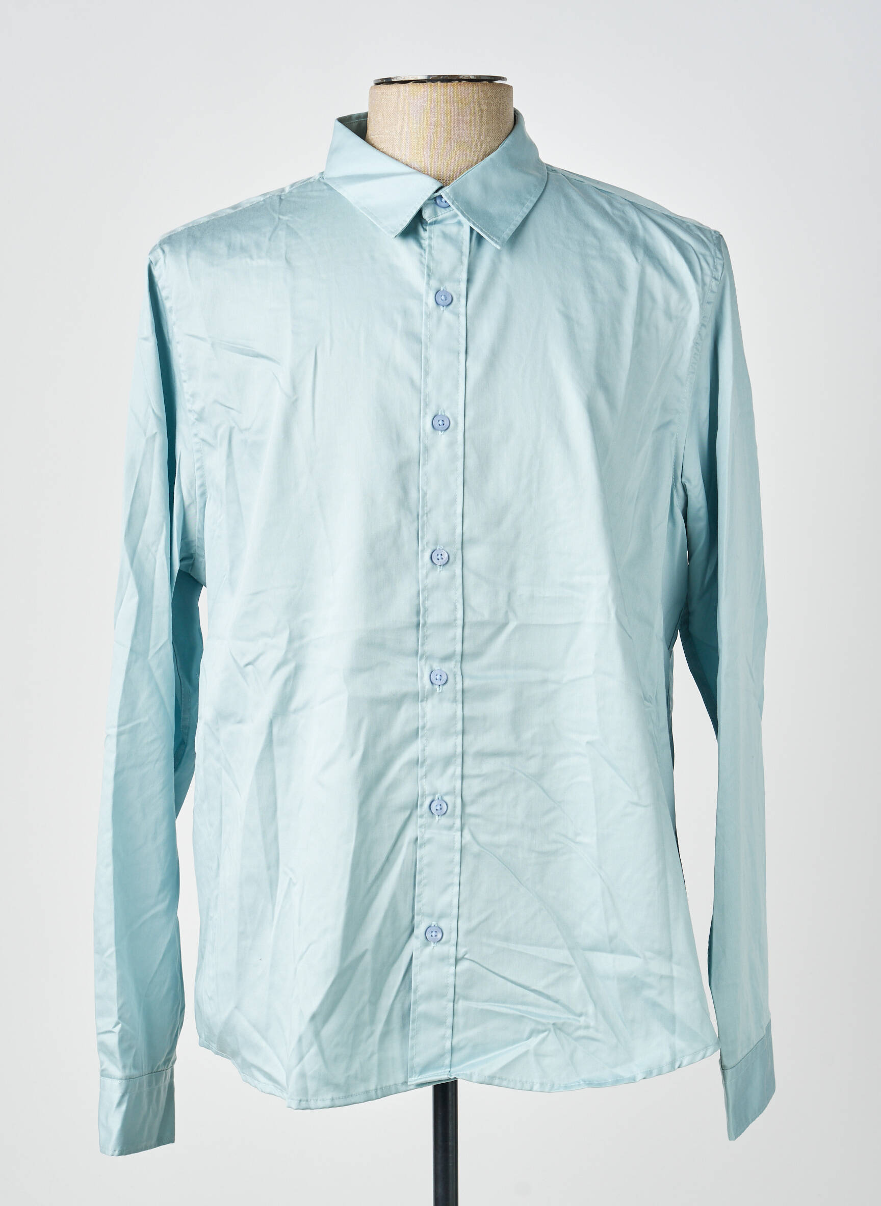 Chemise manches longues poches vert GUESS homme