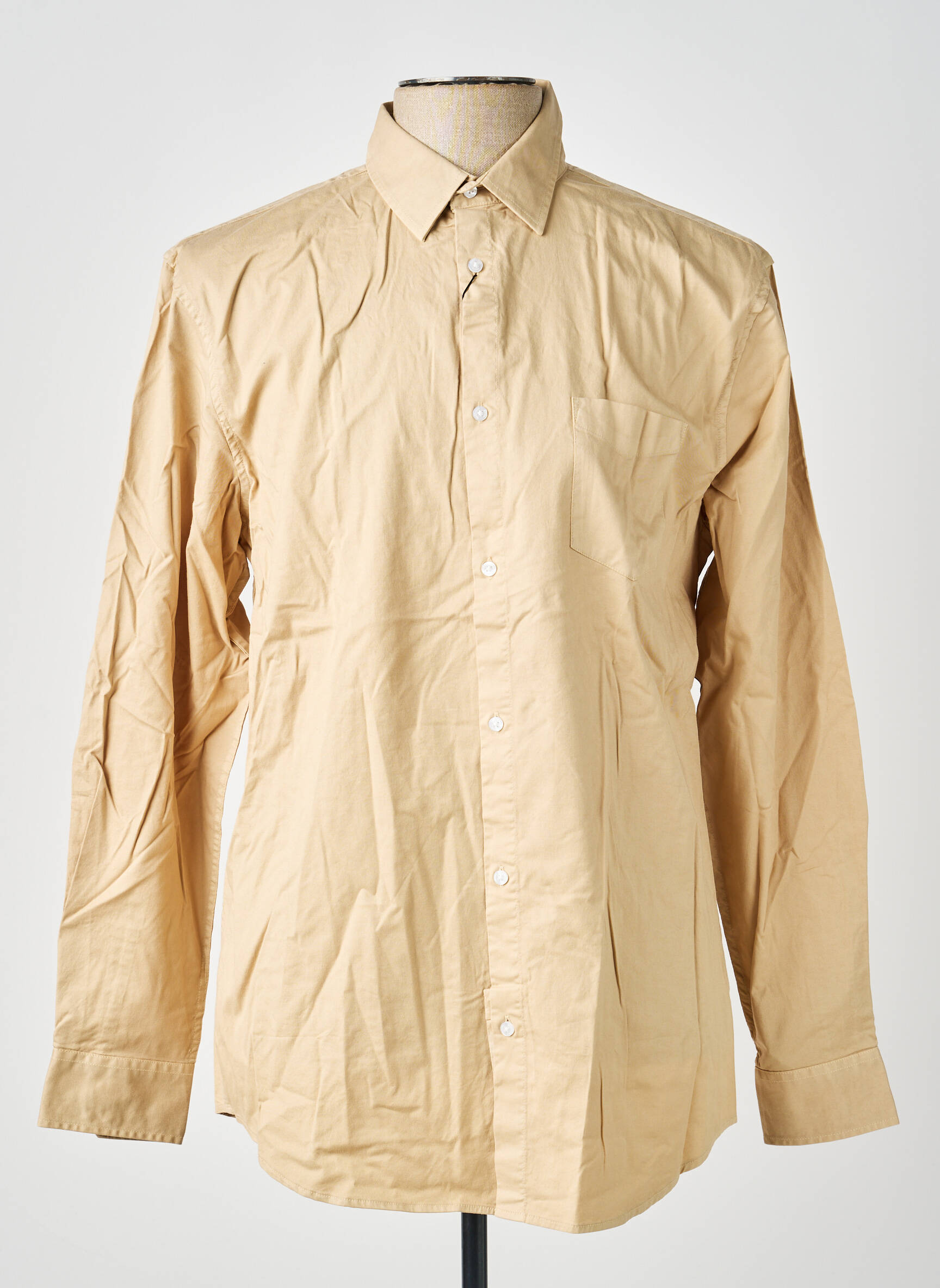 Chemise manches longues poches beige MARCIANO BY GUESS homme