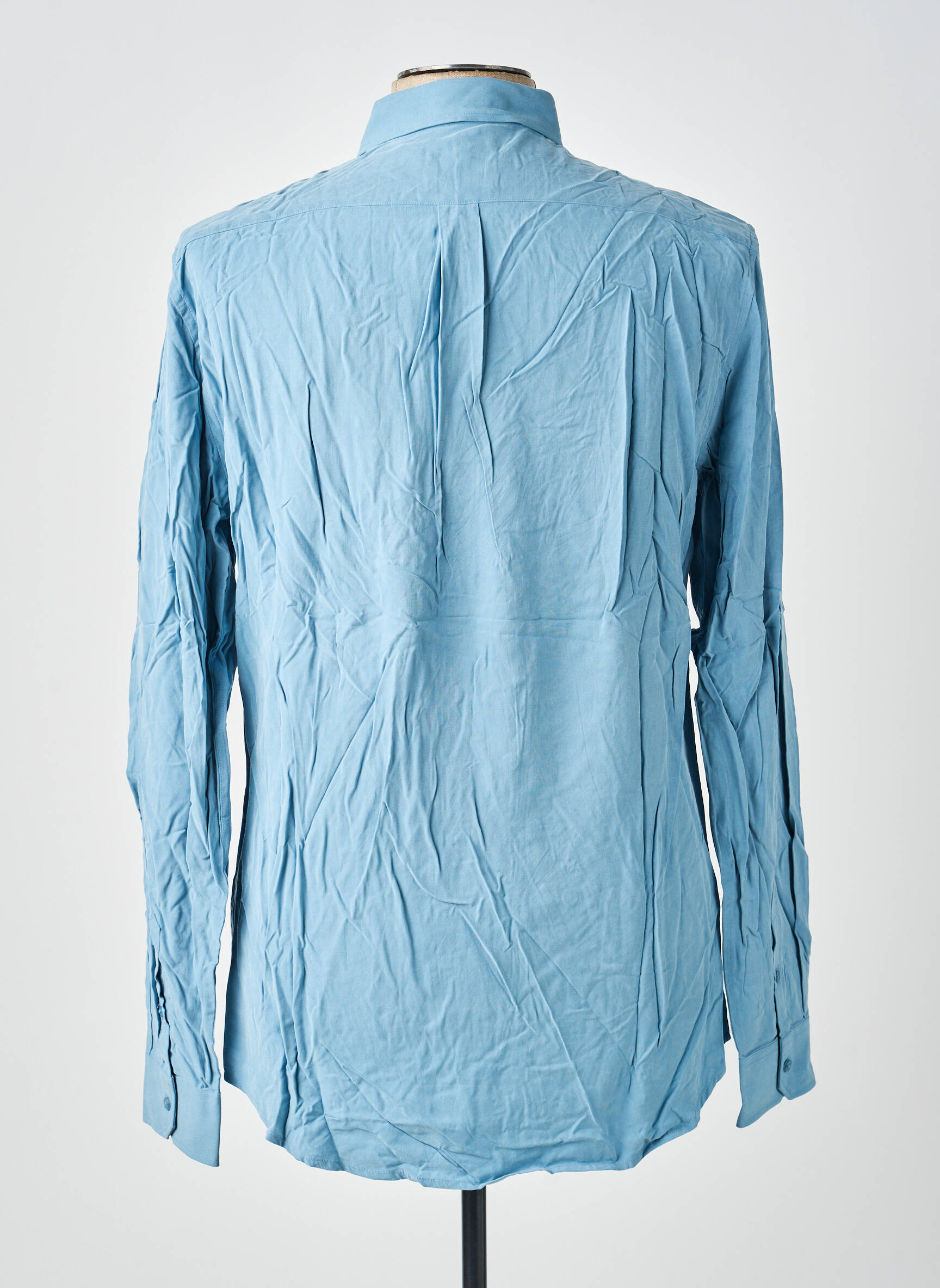 Chemise manches longues coupe cintrée bleu MARCIANO BY GUESS homme