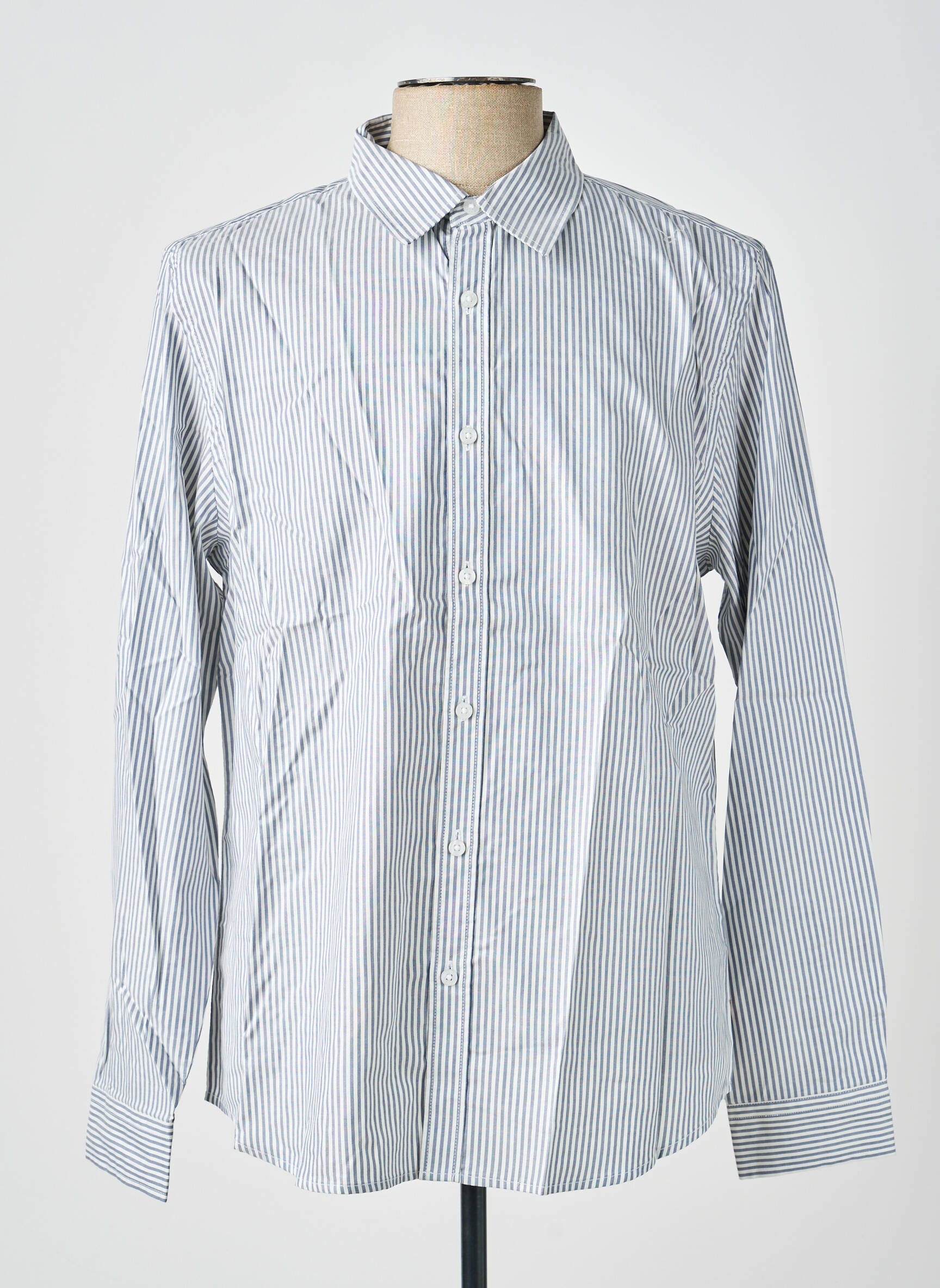 Chemise manches longues coupe droite gris GUESS homme