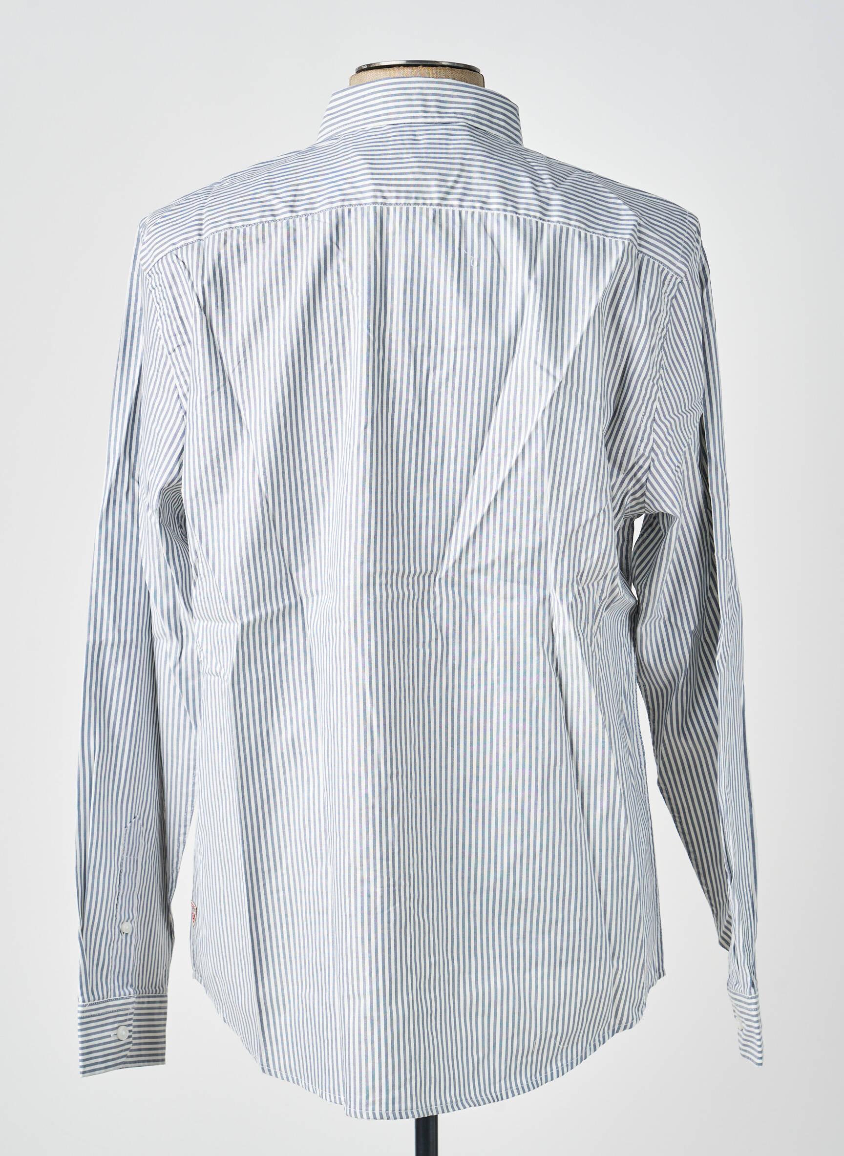 Chemise manches longues coupe droite gris GUESS homme