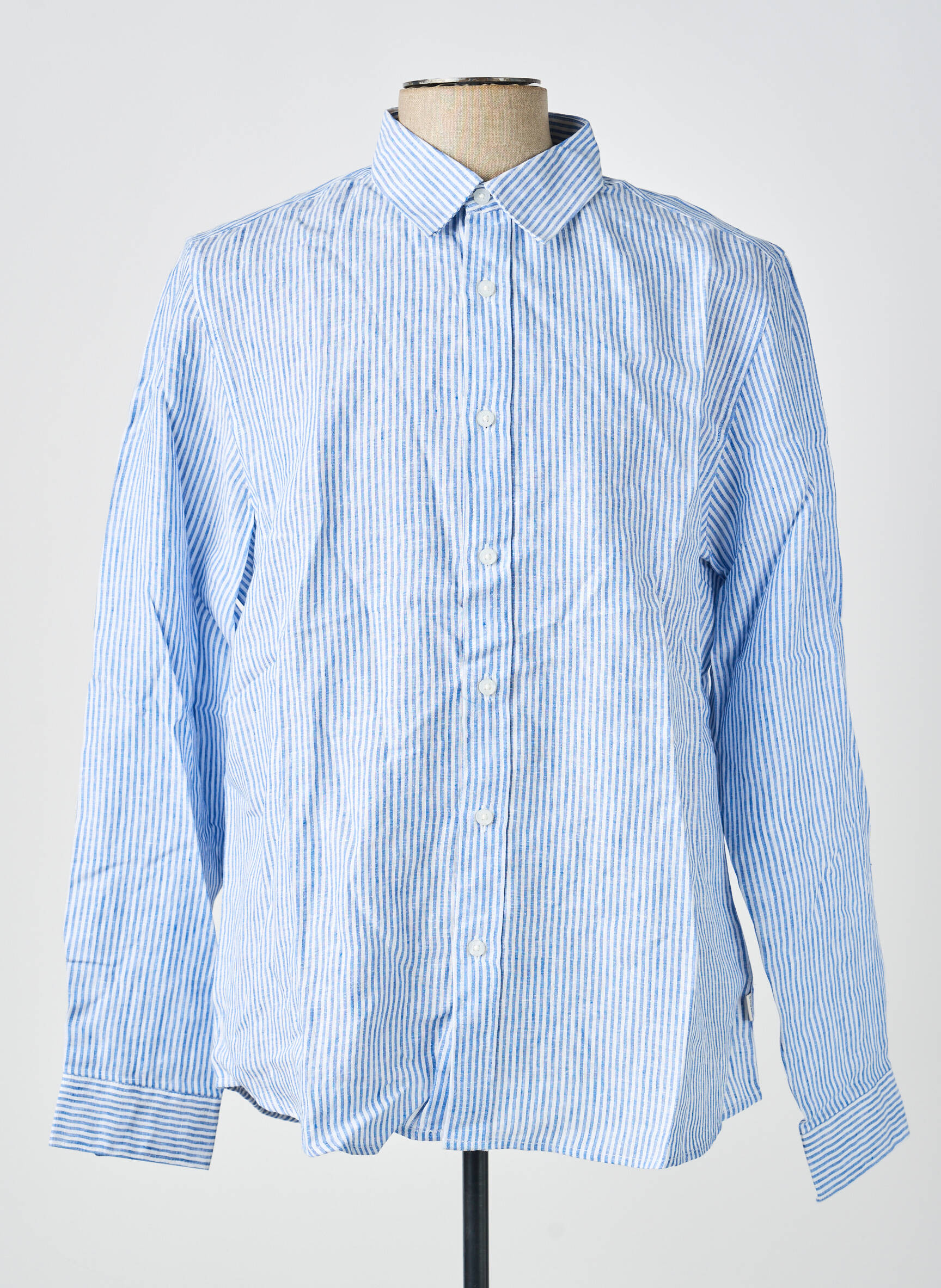 Chemise manches longues coupe cintrée bleu GUESS homme