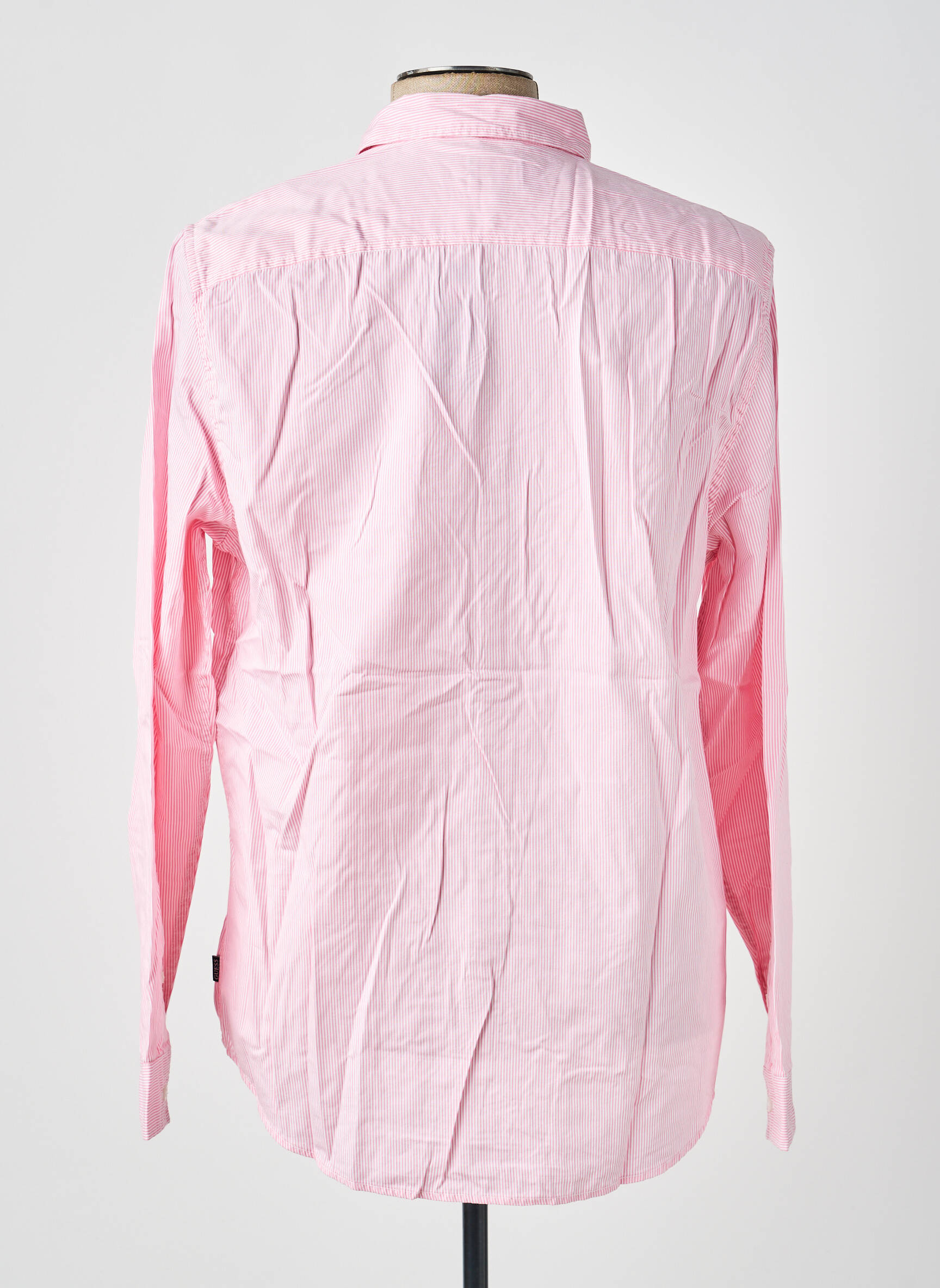 Chemise manches longues coupe cintrée rouge GUESS homme