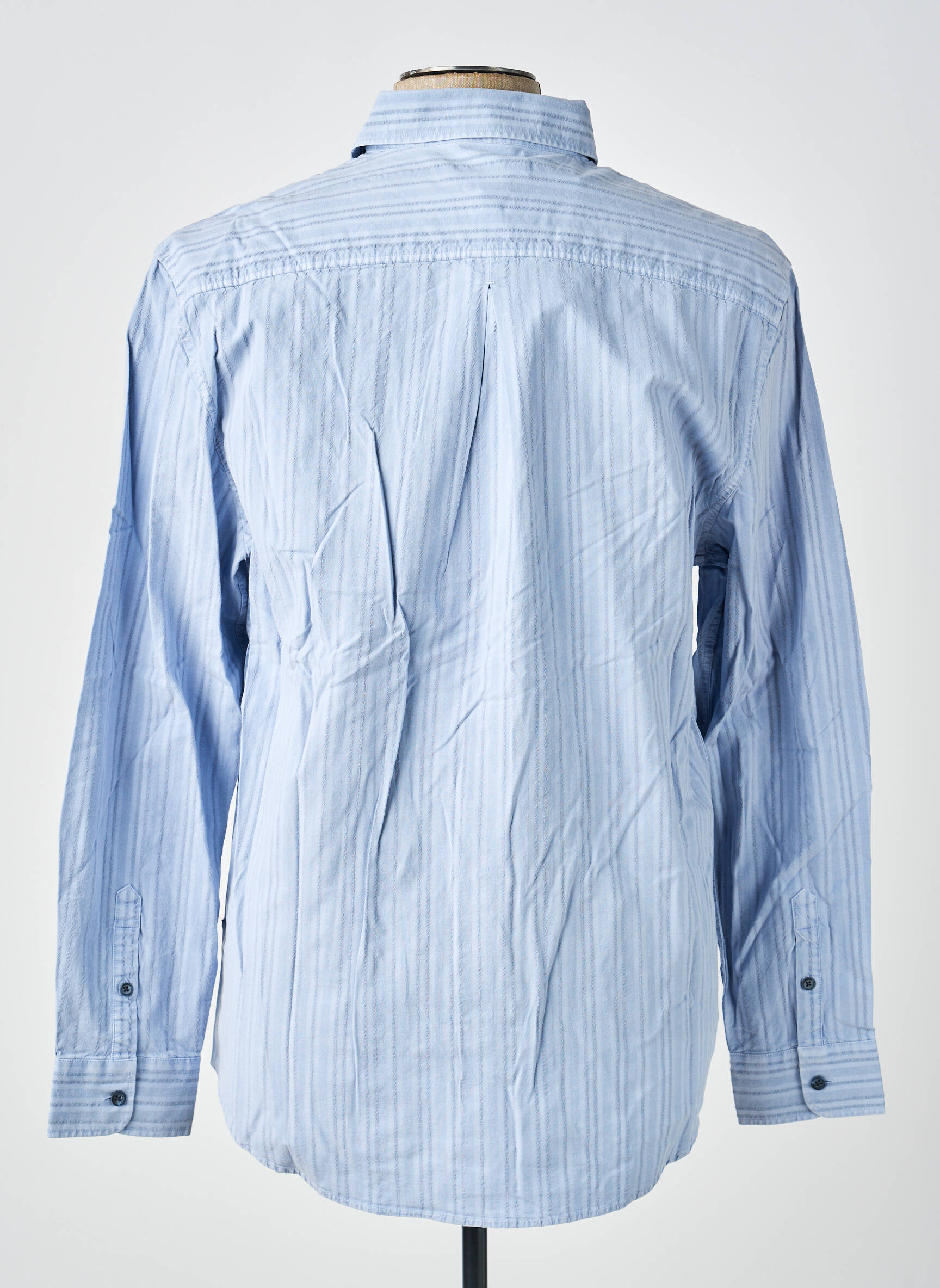 Chemise manches longues coupe cintrée bleu GUESS homme