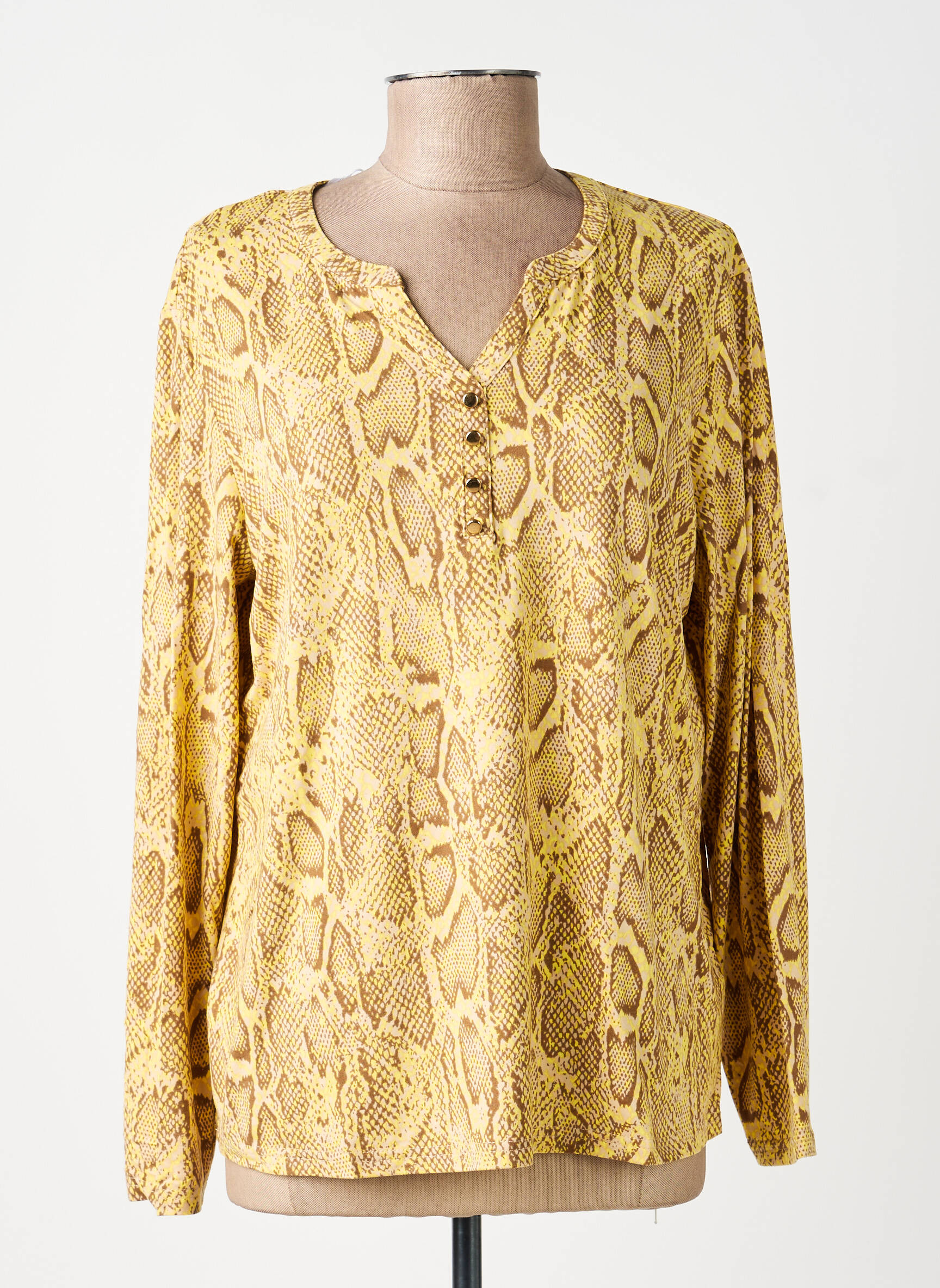 T-shirt manches longues manches longues jaune DAMART femme