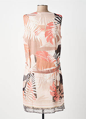 Robe mi-longue sans manche sans manche beige BREAL femme