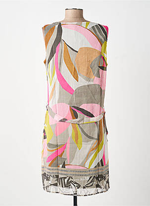 Robe mi-longue sans manche sans manche vert BREAL femme