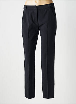 Pantalon chino fermeture zippée sous rabat avec crochet taille normale noir GERARD DAREL femme
