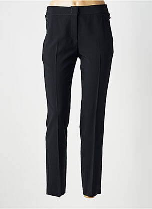 Pantalon chino fermeture zippée sous rabat avec crochet taille normale noir GERARD DAREL femme