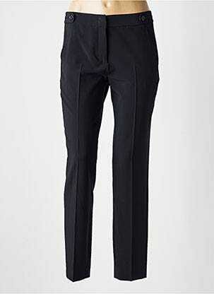 Pantalon chino fermeture zippée sous rabat avec crochet taille normale noir GERARD DAREL femme