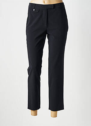 Pantalon chino fermeture zippée sous rabat avec crochet taille normale bleu GERARD DAREL femme