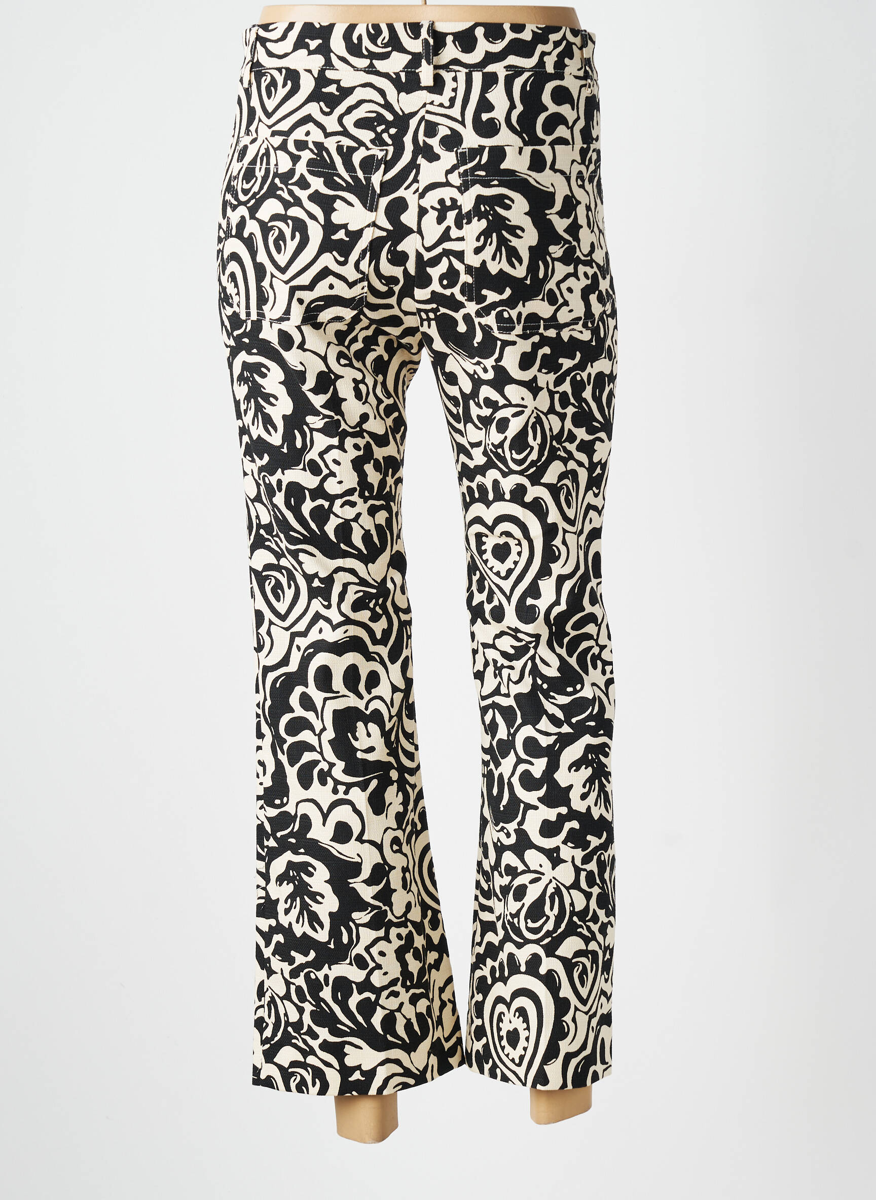 Pantalon 7/8 taille à pinces taille normale noir WEEKEND MAXMARA femme