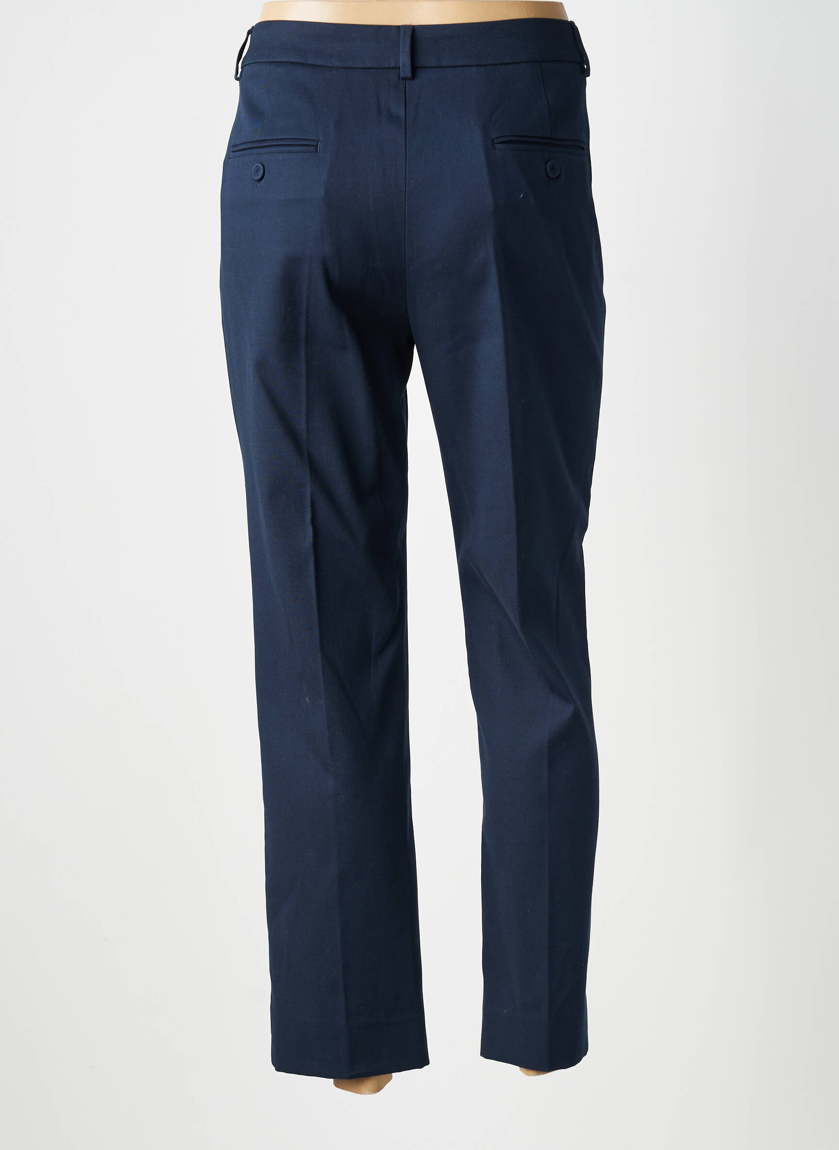 Pantalon 7/8 taille à pinces taille normale bleu WEEKEND MAXMARA femme