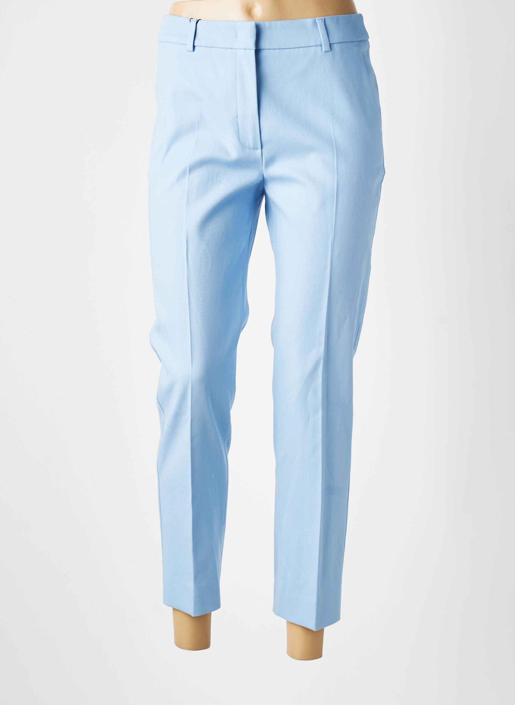 Pantalon 7/8 taille à pinces taille normale bleu clair WEEKEND MAXMARA femme