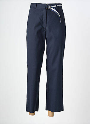Pantalon 7/8 taille à pinces taille normale bleu GERARD DAREL femme