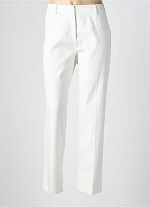 Pantalon chino tissage popeline taille normale blanc WEEKEND MAXMARA femme
