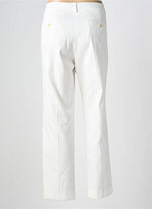 Pantalon chino tissage popeline taille normale blanc WEEKEND MAXMARA femme