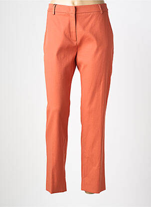 Pantalon chino tissage popeline taille normale orange WEEKEND MAXMARA femme