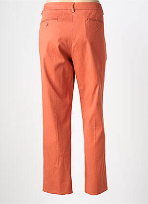 Pantalon chino tissage popeline taille normale orange WEEKEND MAXMARA femme