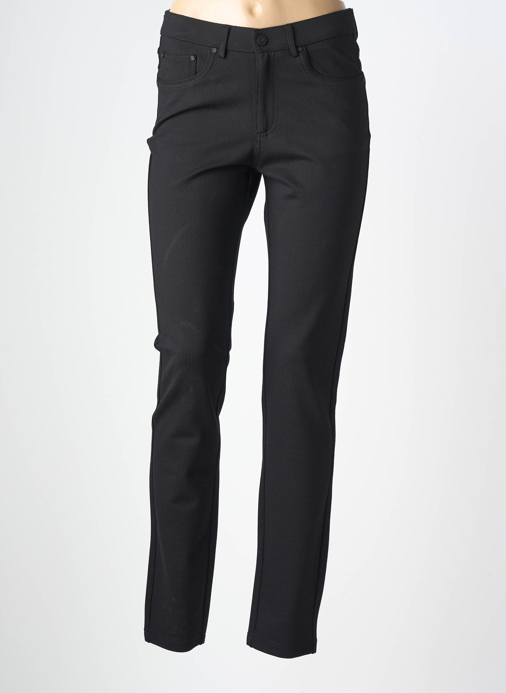 Pantalon slim stretch taille normale noir LCDN femme