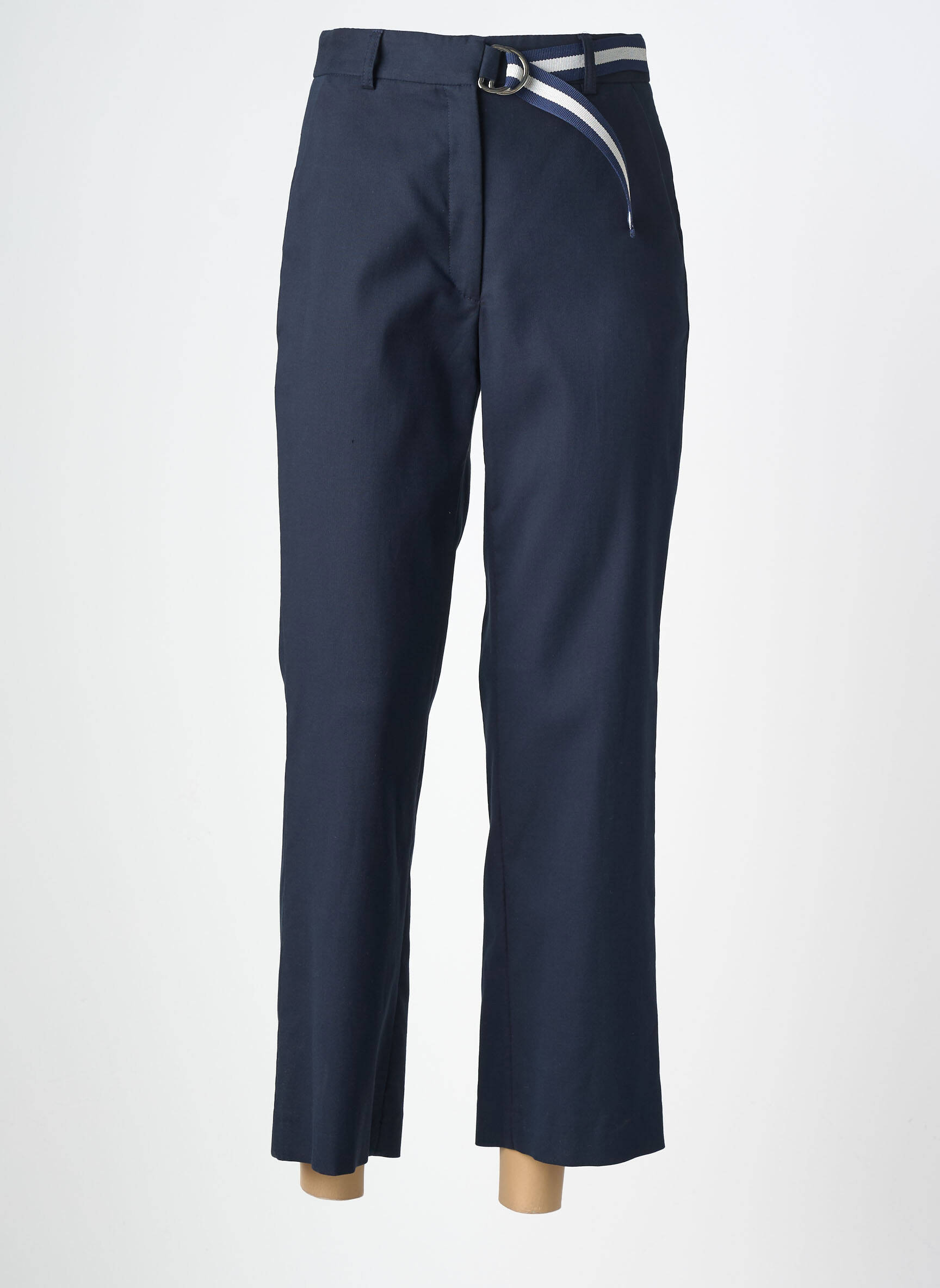 Pantalon 7/8 taille à pinces taille normale bleu GERARD DAREL femme