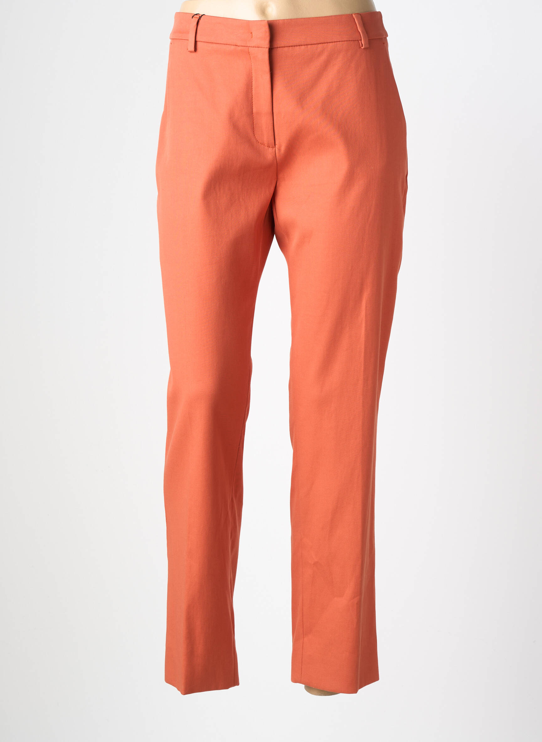 Pantalon chino tissage popeline taille normale orange WEEKEND MAXMARA femme