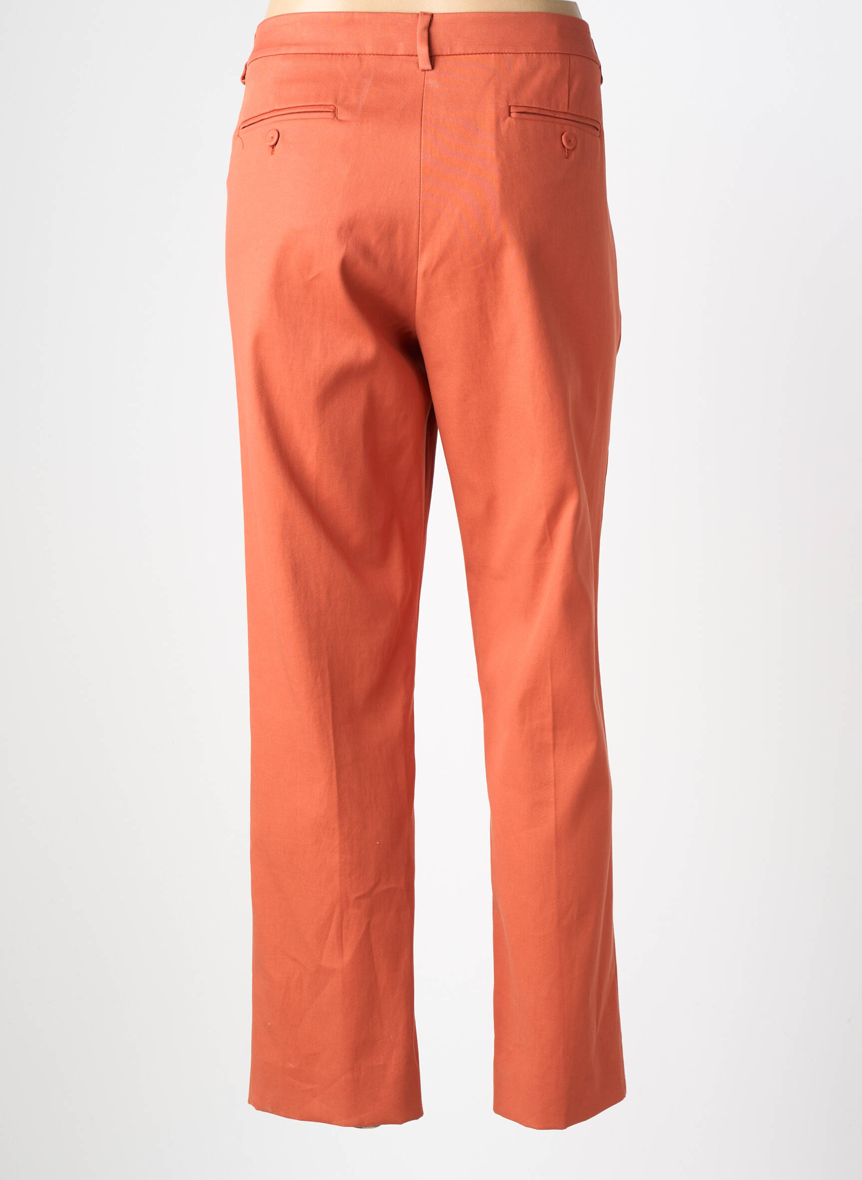 Pantalon chino tissage popeline taille normale orange WEEKEND MAXMARA femme