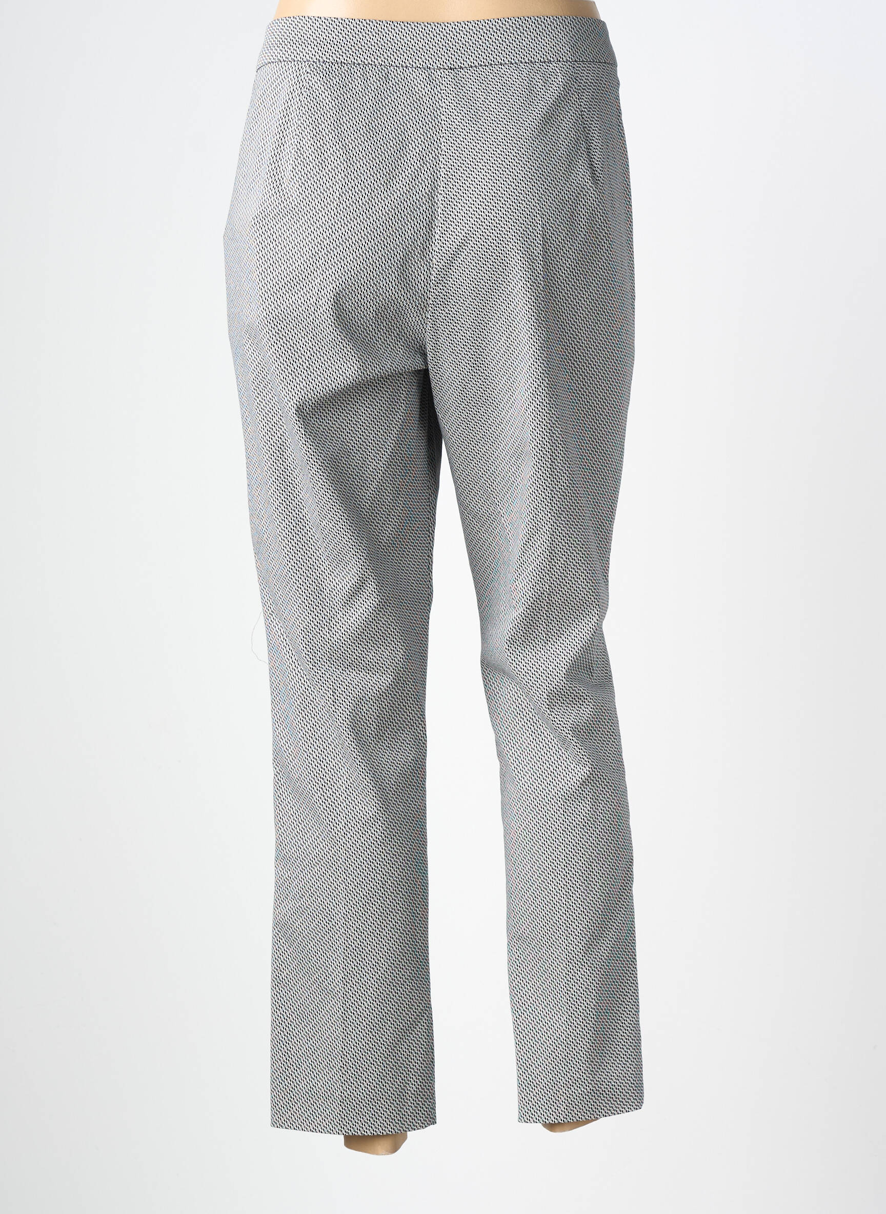 Pantalon 7/8 taille à pinces taille normale bleu PERSONA BY MARINA RINALDI femme