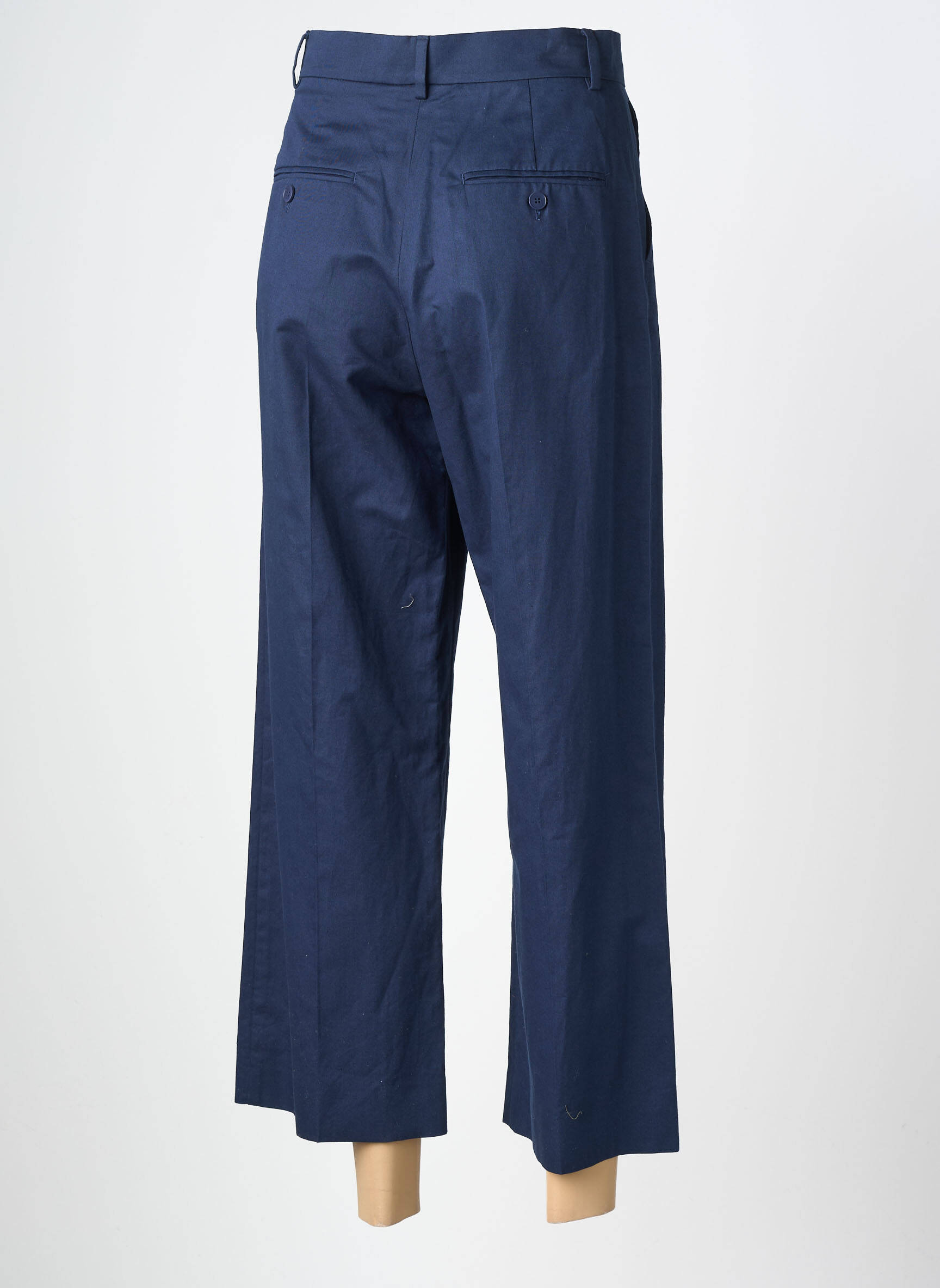 Pantalon 7/8 taille haute taille haute bleu WEEKEND MAXMARA femme