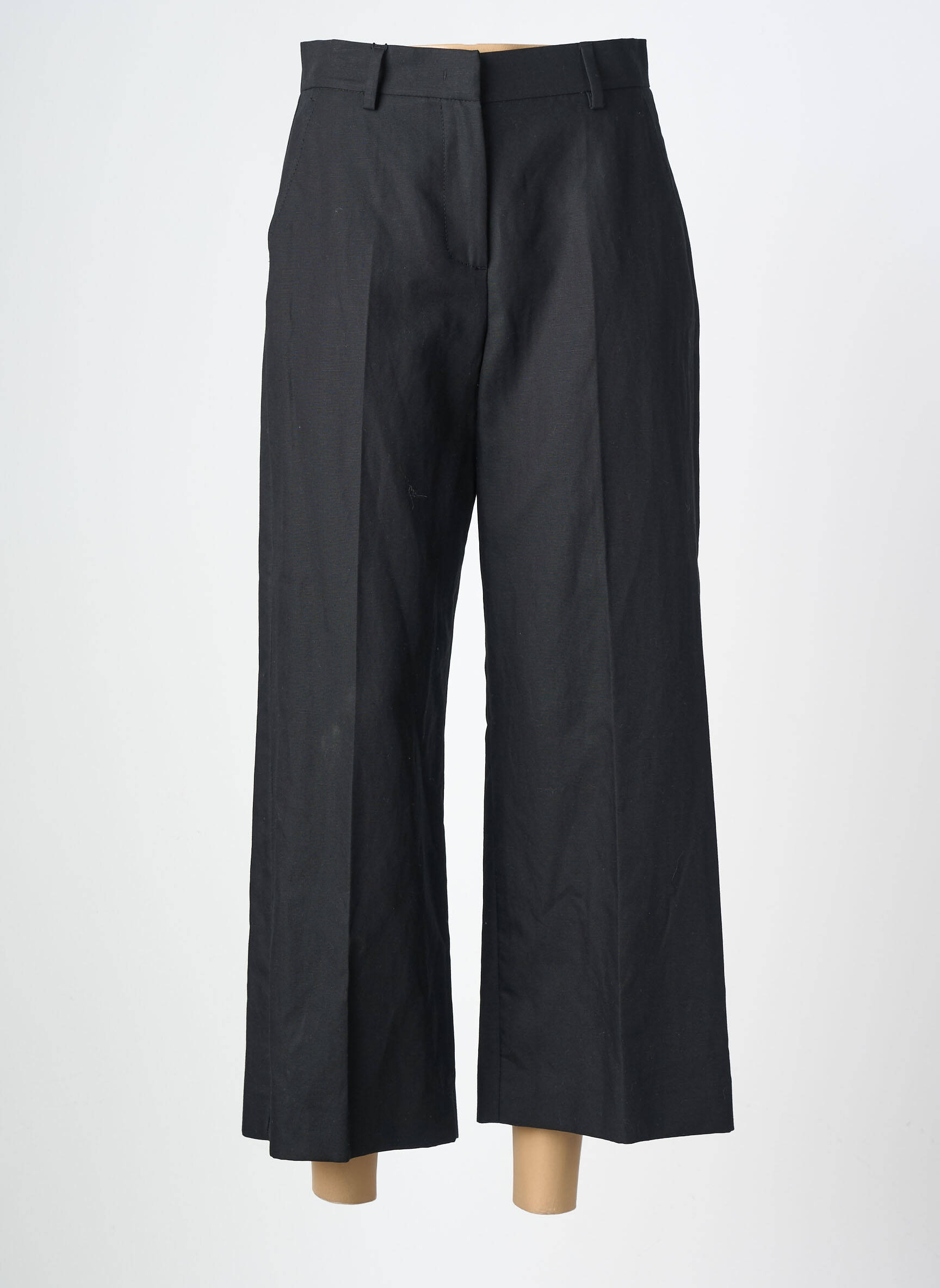Pantalon 7/8 taille haute taille haute noir WEEKEND MAXMARA femme