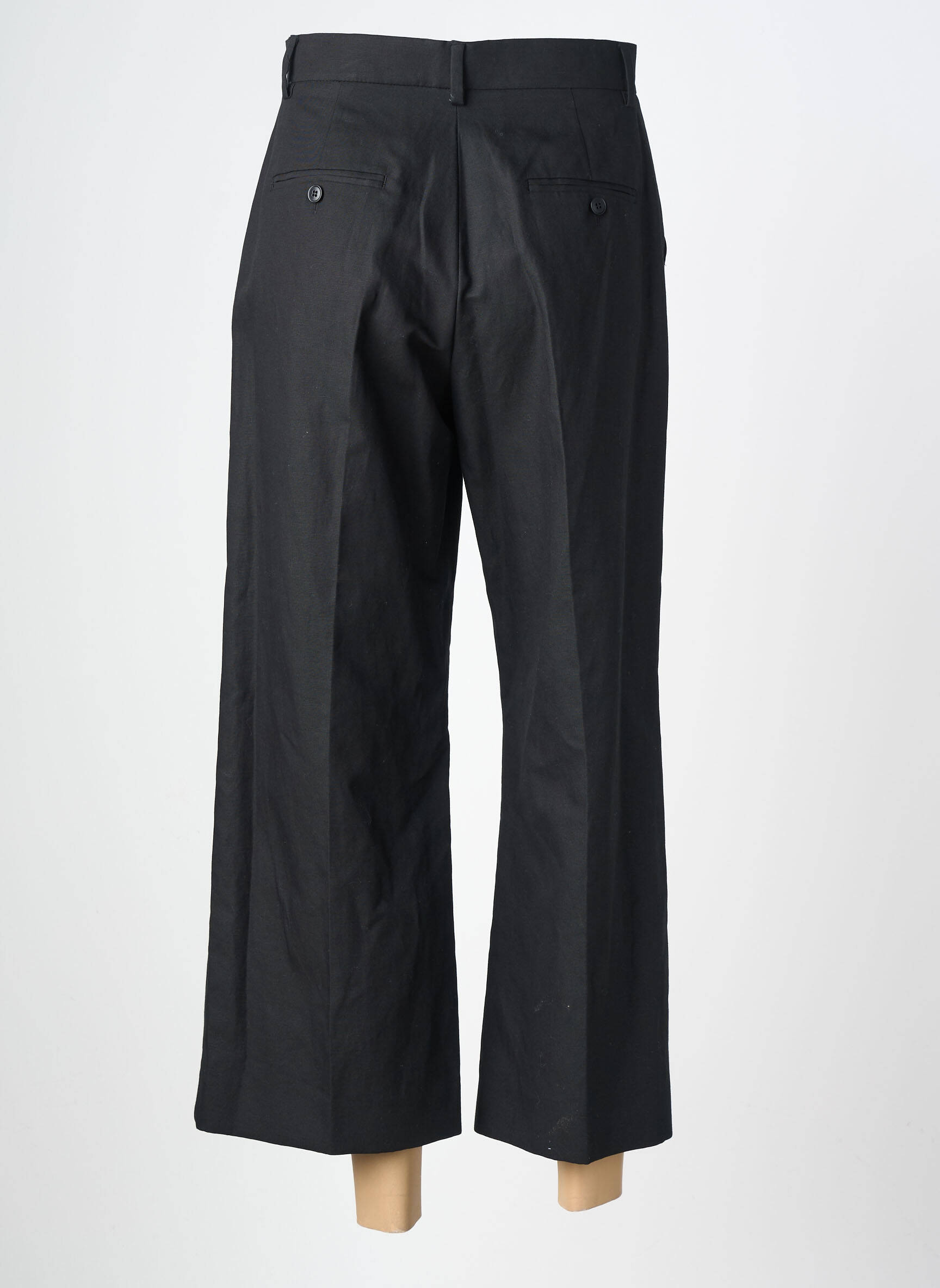 Pantalon 7/8 taille haute taille haute noir WEEKEND MAXMARA femme