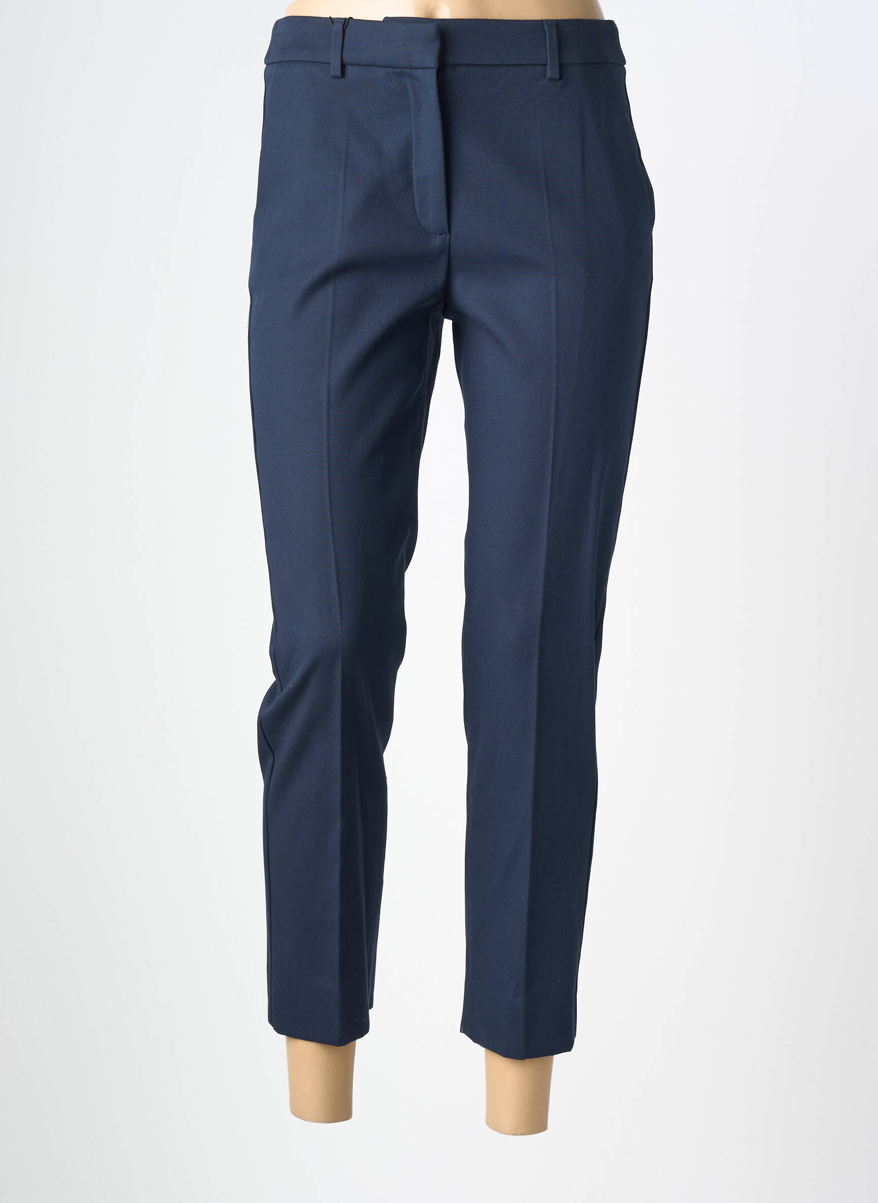 Pantalon 7/8 taille à pinces taille normale bleu WEEKEND MAXMARA femme