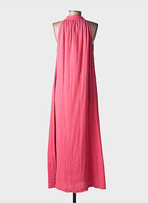 Robe longue sans manche sans manche rose OTTOD'AME femme