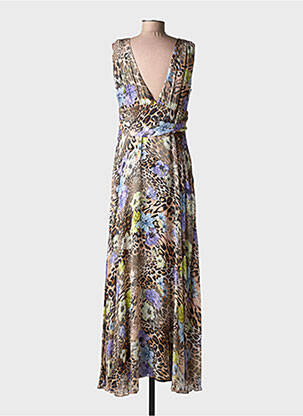 Robe longue sans manche sans manche marron LIU JO femme