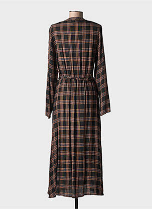 Robe longue manches longues manches longues noir LA FEE MARABOUTEE femme