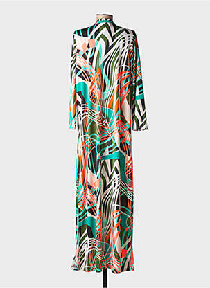 Veste kimono manches longues vert AU SOLEIL DE ST TROPEZ femme
