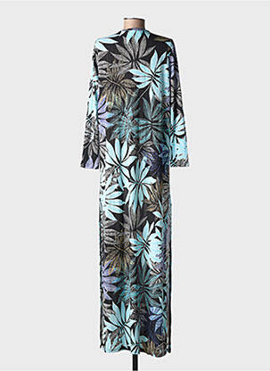 Veste kimono manches longues noir AU SOLEIL DE ST TROPEZ femme
