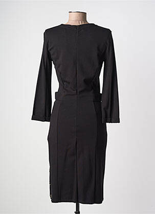 Robe mi-longue manches longues manches longues noir LIU JO femme