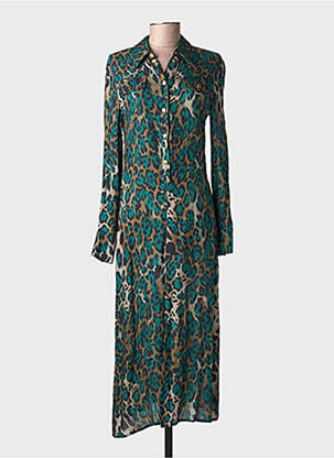 Robe longue manches longues manches longues bleu PINKO femme