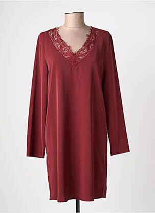 Robe courte manches longues manches longues rouge LIU JO femme