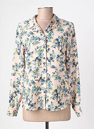 Chemisier imprimé fleurs manches longues beige MY TWIN femme