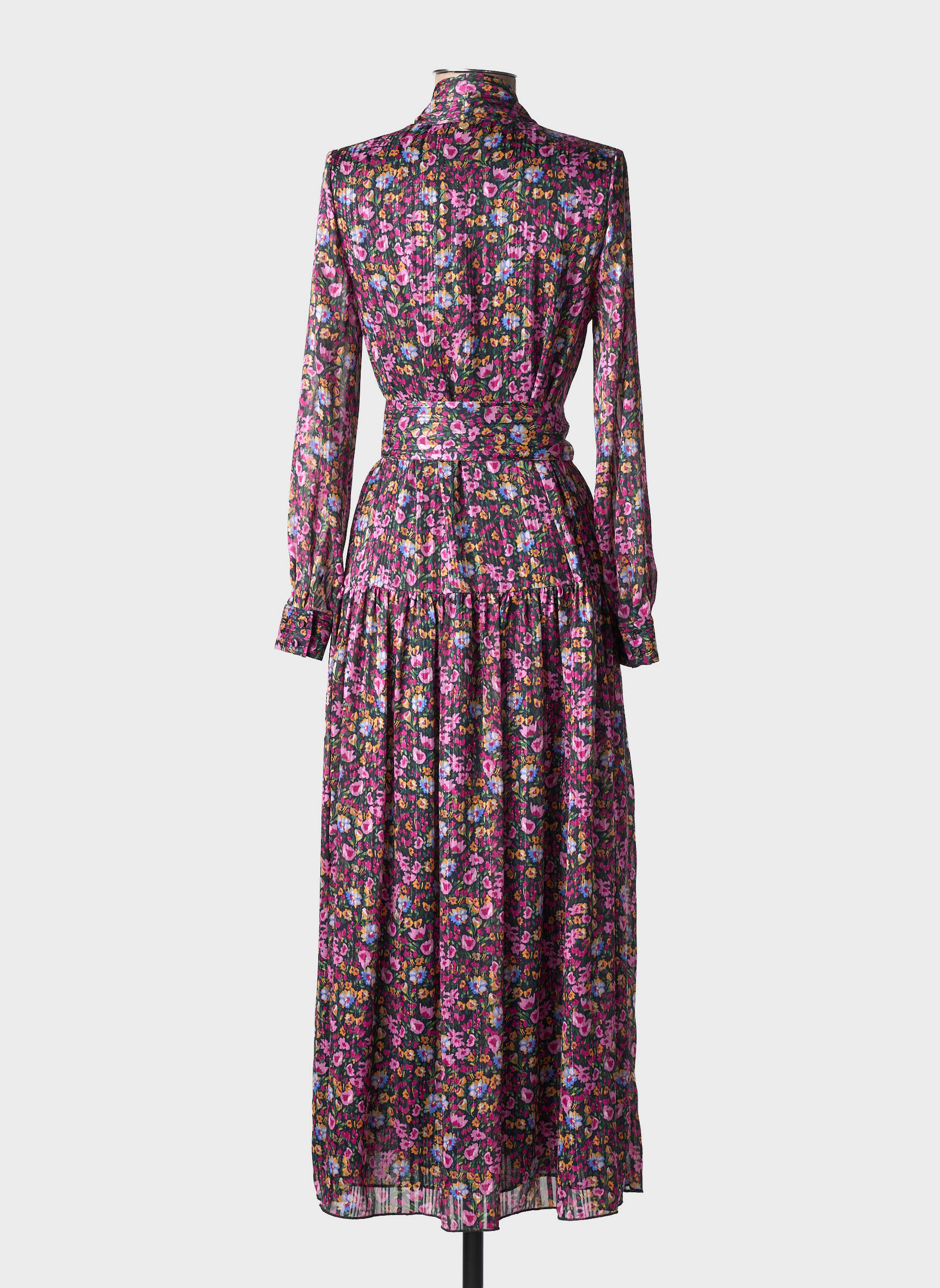 Robe longue manches longues manches longues violet LIU JO femme