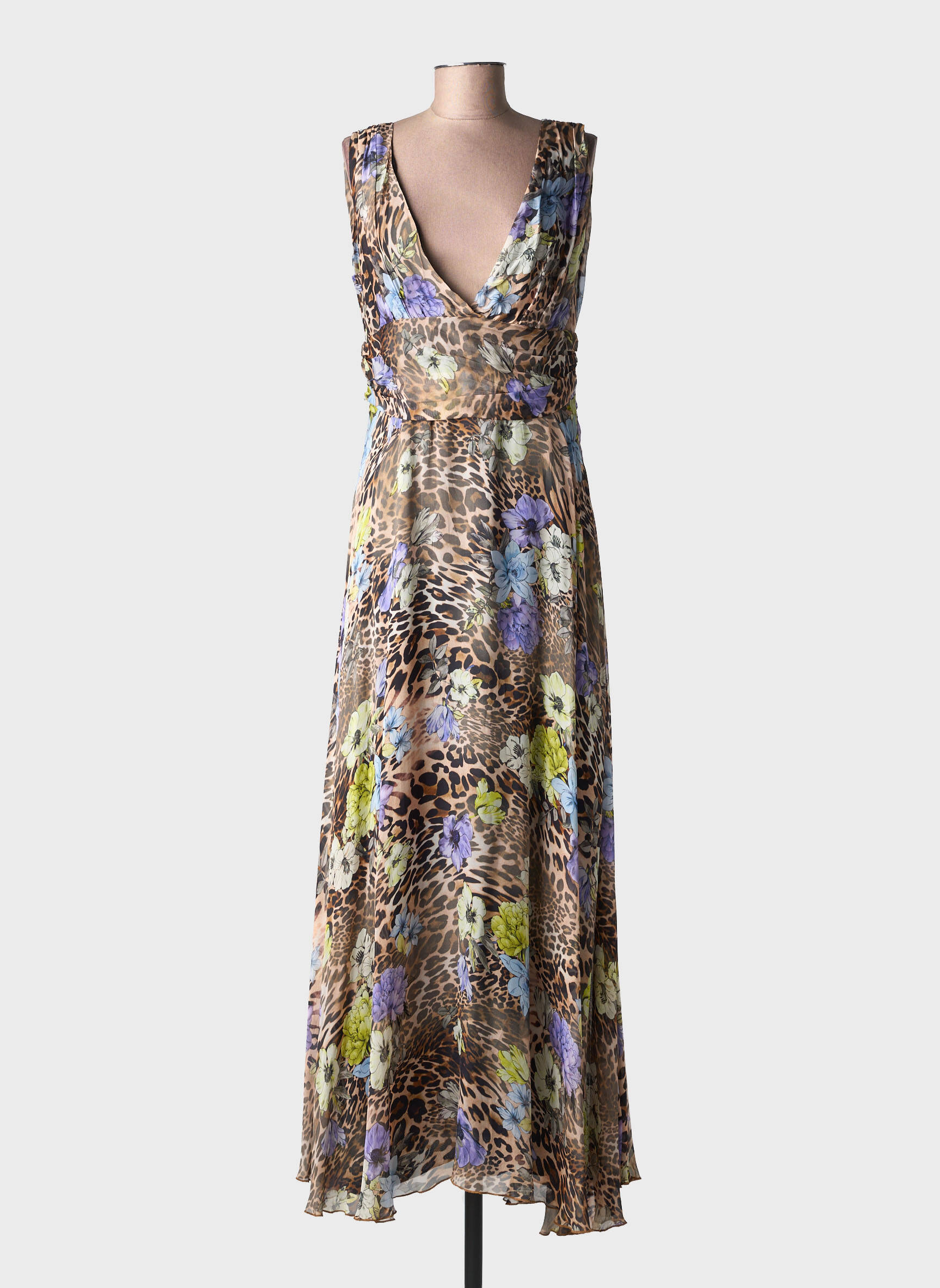 Robe longue sans manche sans manche marron LIU JO femme