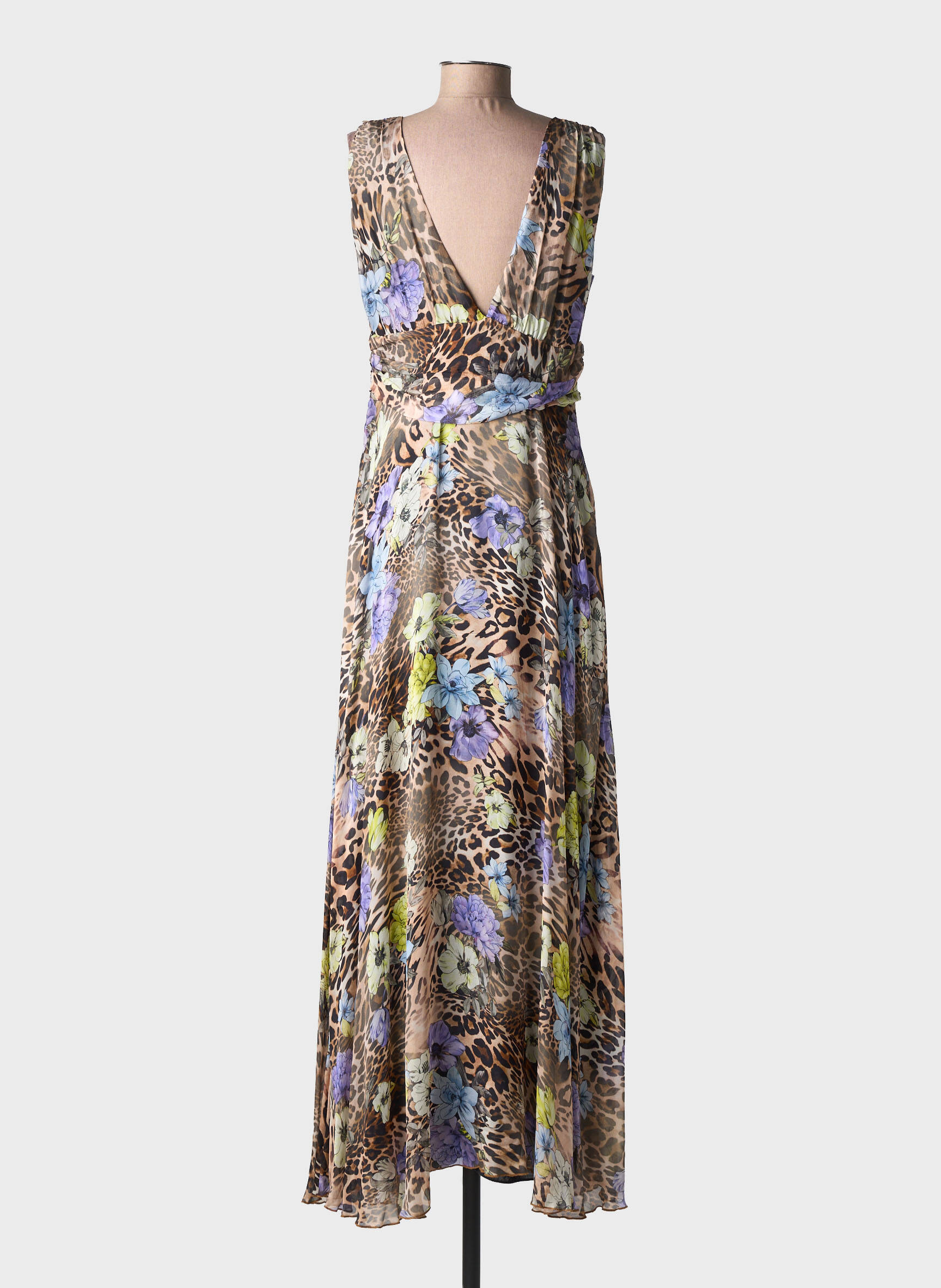 Robe longue sans manche sans manche marron LIU JO femme
